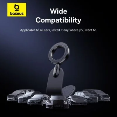 Primetrip Series C02 Go Magnetic Car Phone Mount (Stick-On Type) - Black